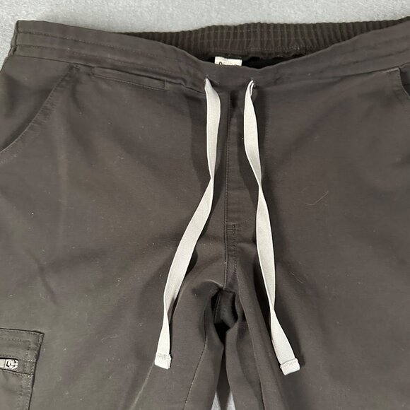 Figs Womens XS Technical Collection Scrub Cargo Pants Black Drawstring Pockets - Picture 6 of 16